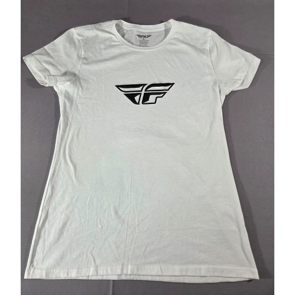 Fly Racing Shirt Womens Extra Large White Motocross Racing Dirt Bikes 2 Stroke